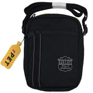Saszetka na ramię Caterpillar Peoria City Bag pojemność 2,5 L. Czarne nerki i saszetki Caterpillar, bez wzorów. Za 89,99 zł.
