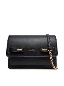 Liu Jo Torebka M Crossbody AA5080 E0003 Czarny. Czarne torebki klasyczne Liu Jo, bez wzorów, ze skóry, bez dodatków. Za 349,99 zł.