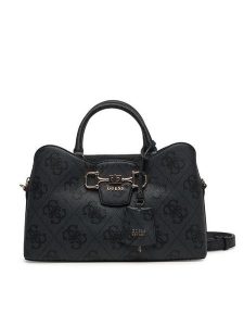 Guess Torebka Janie HWOS99 24060 Szary. Szare kuferki Guess, z aplikacjami, ze skóry, bez dodatków. Za 749,99 zł.