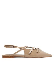 Steve Madden Baleriny Cianna SM11003709 Brązowy. Brązowe balerinki Steve Madden, bez wzorów, ze skóry, bez obcasa, bez zapięcia. Za 359,99 zł.