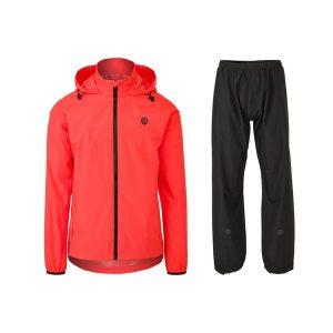 Wodoodporne spodnie Agu Essential. Czerwone kurtki AGU, bez wzorów, bez kaptura. Za 596,00 zł.