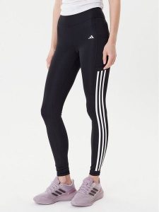 Adidas Legginsy Optime 3-Stripes IT9105 Czarny Slim Fit. Czarne legginsy ADIDAS, bez wzorów, z syntetyku. Za 209,99 zł.