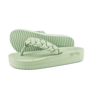 Japonki basenowe damskie Flip Flop Comfy Weave. Niebieskie klapki Flip Flop, bez wzorów, bez obcasa. Za 81,00 zł.