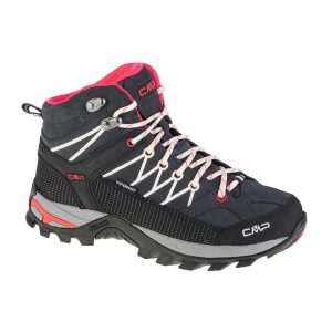 Buty trekkingowe damskie, CMP Rigel Mid. Czarne buty sportowe CMP, z materiału, bez zapięcia. W wyprzedaży za 399,99 zł.