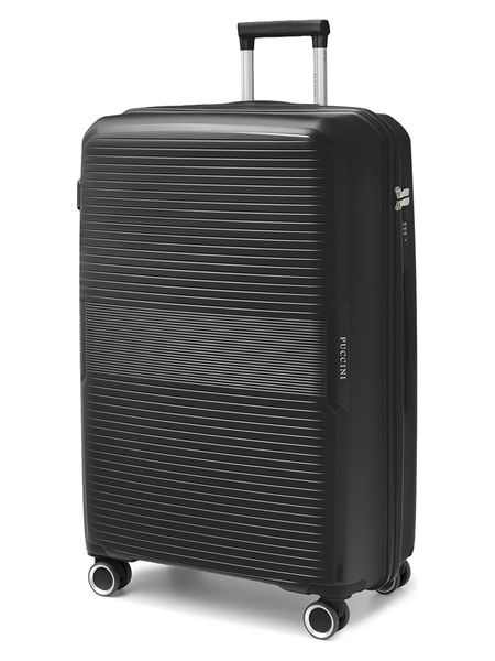 Puccini Walizka "Yoko" w kolorze czarnym - 51 x 77 x 30 cm rozmiar: onesize. Czarne walizki Puccini, bez wzorów, z materiału. Za 331,46 zł.