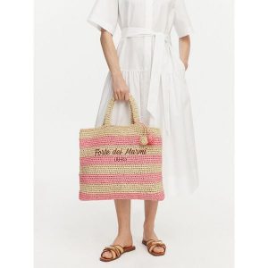 Torebka Liu Jo. Czerwone shopper bag Liu Jo, bez wzorów, bez dodatków. Za 389,99 zł.