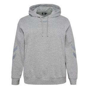 Damska bluza z kapturem Hummel Legacy Plus. Szare bluzy Hummel, bez wzorów, z kapturem. Za 247,00 zł.