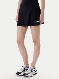 EA7 Emporio Armani Spódnica tenisowa 7W000507 AF14524 UC001 Czarny Regular Fit. Czarne szorty EA7 Emporio Armani, bez wzorów, z syntetyku, sportowe. Za 379,99 zł.