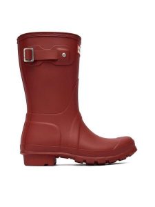 Hunter Kalosze Original Short WFS1000RMA Czerwony. Czerwone kalosze Hunter, bez wzorów, z kauczuku. Za 299,99 zł.