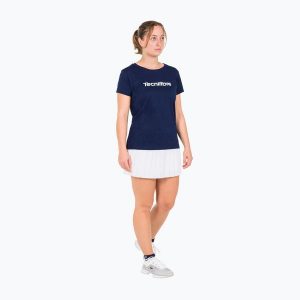 Koszulka damska Tecnifibre Team Cotton Tee. Niebieskie bluzki TECNIFIBRE, bez wzorów, bez ramiączek. Za 79,99 zł.