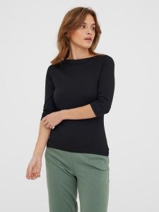 Vero Moda Koszulka "Panda" w kolorze czarnym rozmiar: XXL. Czarne bluzki Vero Moda, xxl, bez wzorów, z bawełny, bez kołnierzyka, bez ramiączek. Za 72,95 zł.