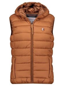 Geographical Norway Kamizelka pikowana "Vatikotal" w kolorze karmelowym rozmiar: L. Brązowe kamizelki Geographical Norway, l, bez wzorów, bez kołnierzyka, bez ramiączek, bez kaptura. Za 120,95 zł.