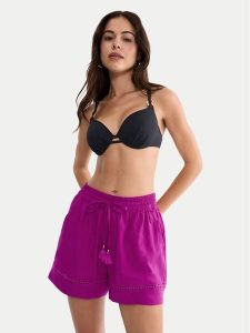 Triumph Szorty piżamowe Summer Wear 10227237 Różowy Regular Fit. Czerwone piżamy Triumph, bez wzorów, ze lnu, bez ramiączek. Za 139,99 zł.