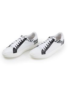 Anna Morellini Skórzane sneakersy "Gemmarina" w kolorze białym rozmiar: 39. Białe trampki Anna Morellini, bez wzorów, bez zapięcia. Za 386,53 zł.