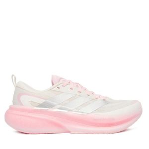Buty do biegania adidas. Białe buty sportowe ADIDAS, bez wzorów, bez zapięcia, do biegania. Za 486,99 zł.