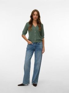 Vero Moda Kardigan w kolorze zielonym rozmiar: XS. Zielone kardigany Vero Moda, z wiskozy. Za 79,03 zł.