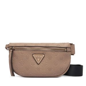 Torebka Guess. Brązowe listonoszki Guess, z aplikacjami, bez dodatków. Za 494,99 zł.
