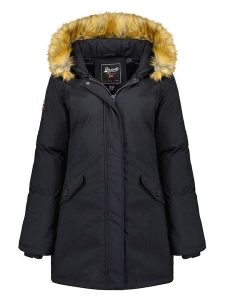 Geographical Norway Parka "Dinasty" w kolorze czarnym rozmiar: L. Czarne płaszcze Geographical Norway, l, bez wzorów, bez kaptura. Za 206,42 zł.