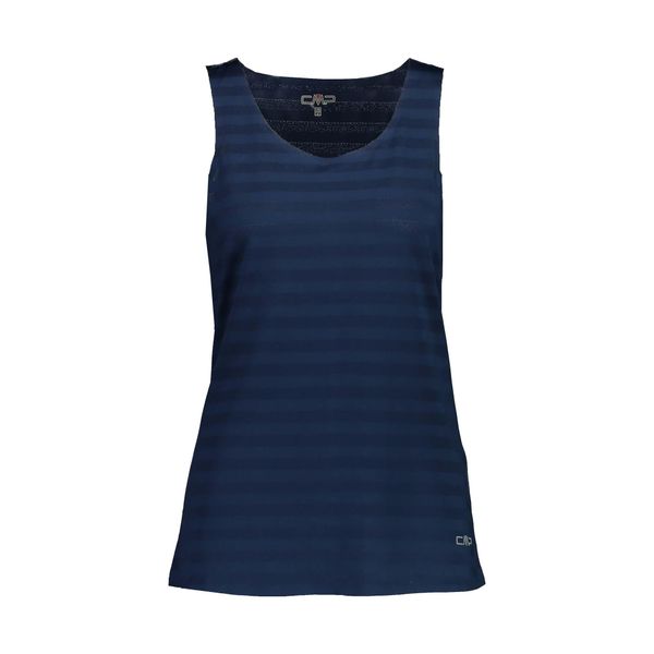 Damski tank top CMP. Niebieskie topy CMP, xs, bez wzorów, z materiału, sportowe, bez kołnierzyka, bez ramiączek. Za 184,65 zł.