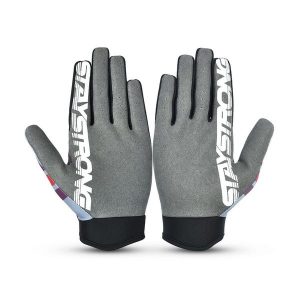 Rękawiczki rowerowe Stay Strong Icon Line. Niebieskie rękawiczki STAY STRONG, bez wzorów. Za 135,50 zł.