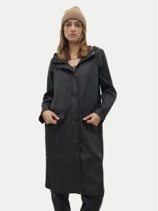 Vero Moda Kurtka przeciwdeszczowa Malou 10320607 Czarny Regular Fit. Czarne kurtki Vero Moda, m, bez wzorów, z syntetyku, bez kaptura. Za 169,99 zł.