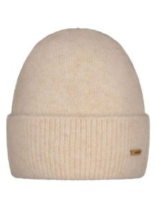 Barts Czapka "Beska" w kolorze beżowym rozmiar: onesize. Brązowe czapki Barts, z aplikacjami, z wełny. Za 104,39 zł.