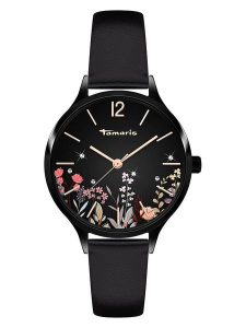 Tamaris Zegarek kwarcowy w kolorze czarnym rozmiar: onesize. Czarne, analogowe zegarki Tamaris. Za 200,13 zł.
