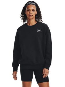 Under Armour Bluza "Essential" w kolorze czarnym rozmiar: M. Czarne bluzy Under Armour, m, bez wzorów, bez kaptura. Za 157,47 zł.