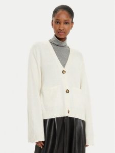 Gina Tricot Kardigan 23731 Écru Relaxed Fit. Kardigany Gina Tricot, z syntetyku. Za 139,99 zł.