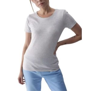 Koszulka Damska 4F. Szare koszulki sportowe 4f, bez wzorów, bez ramiączek. Za 73,99 zł.