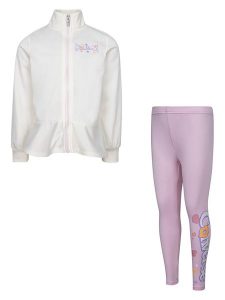 Converse 2-częściowy zestaw w kolorze biało-jasnoróżowym rozmiar: 116/122. Białe kardigany Converse. Za 116,45 zł.