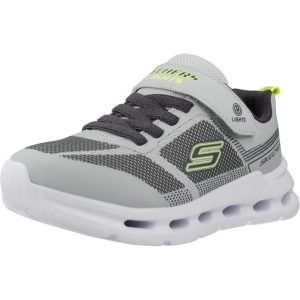 Buty SKECHERS GLIDE STEP LIGHT Szary. Szare buty trekkingowe Skechers, z syntetyku, bez zapięcia. Za 237,99 zł.