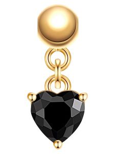 Glanzstücke München Pozłacana zawieszka z cyrkonią rozmiar: onesize. Czarne zawieszki Glanzstücke München, z cyrkonią, pozłacane. Za 96,37 zł.