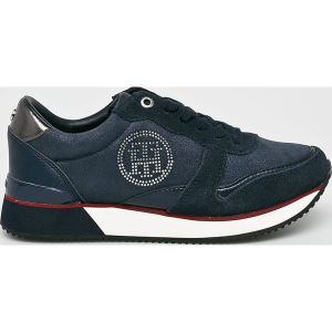 Tommy Hilfiger - Buty. Czarne buty sportowe marki TOMMY HILFIGER, z materiału. Za 359,90 zł.