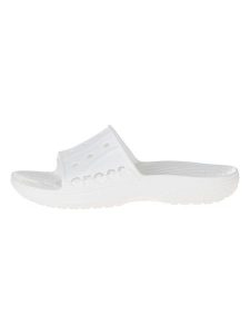 Crocs Klapki "Baya II Slide" w kolorze białym rozmiar: 39/40. Białe klapki Crocs, bez wzorów, z materiału, bez obcasa. Za 101,23 zł.