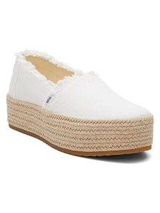 TOMS Espadryle w kolorze białym rozmiar: 41. Białe espadryle Toms, bez wzorów, bez obcasa, na platformie. Za 173,99 zł.