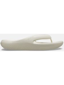 Crocs Japonki "Mellow" w kolorze kremowym rozmiar: 43/44. Brązowe klapki Crocs, bez wzorów, z otwartym noskiem, bez obcasa. Za 70,24 zł.