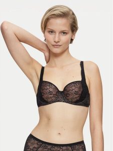 Triumph Biustonosz balkonetka Amourette Charm 10201686 Czarny. Czarne biustonosze Triumph, bez wzorów, z syntetyku. Za 129,99 zł.