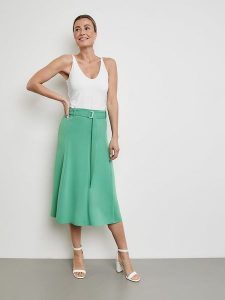 Gerry Weber Spódnica w kolorze turkusowym rozmiar: 36. Niebieskie spódnice Gerry Weber, bez wzorów, z tkaniny, midi. Za 171,28 zł.