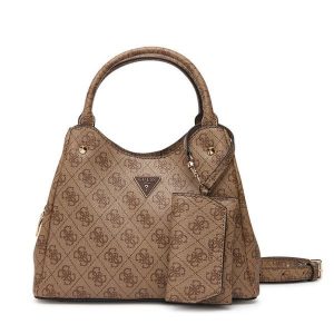 Torebka Guess. Brązowe torebki klasyczne Guess, z aplikacjami, bez dodatków. Za 584,99 zł.