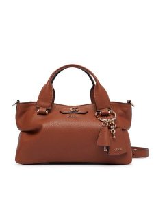 Guess Torebka Suzy Mini HWBG23 22760 Brązowy. Brązowe torebki klasyczne Guess, z aplikacjami, ze skóry, bez dodatków. Za 544,99 zł.