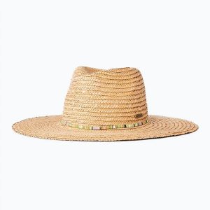 Kapelusz damski Rip Curl Premium Surf Straw Panama. Brązowe kapelusze Rip Curl, bez wzorów, z materiału, eleganckie. Za 139,10 zł.