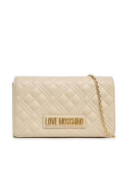 LOVE MOSCHINO Torebka JC4079PP1NLA0110 Écru. Torebki klasyczne LOVE MOSCHINO, bez wzorów, ze skóry, bez dodatków. Za 399,99 zł.