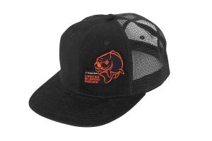 Czapka z daszkiem TB Ryba pomarańczowa. Brązowe czapki TANDEM BAITS, bez wzorów, z materiału. Za 72,99 zł.