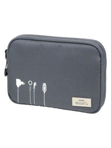 Troika Torba w kolorze szarym na kable - 23,5 x 17 x 3,5 cm rozmiar: onesize. Szare torby podróżne i sportowe Troika, bez wzorów, z materiału. Za 96,14 zł.
