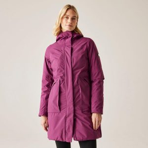 Yewbank II Regatta damska trekkingowa kurtka. Fioletowe kurtki Regatta, uniwersalny, bez wzorów, z kapturem. Za 339,99 zł.