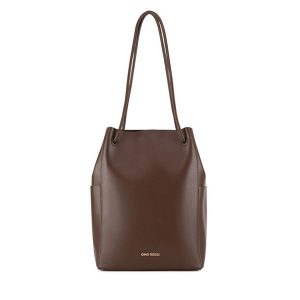 Torebka GINO ROSSI. Brązowe torebki klasyczne Gino Rossi, bez wzorów, bez dodatków. Za 249,99 zł.