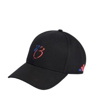 CZAPKA JUDE BELLINGHAM. Czarne czapki ADIDAS, bez wzorów, z bawełny, sportowe. Za 92,65 zł.