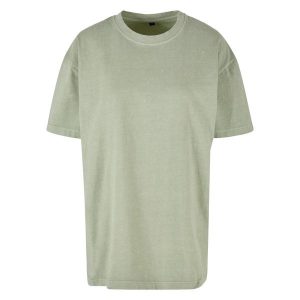 Koszulka Damska Acid Wash Oversized T-shirt. Czarne bluzki BUILD YOUR BRAND, m, bez wzorów, bez kołnierzyka, bez ramiączek. Za 89,99 zł.