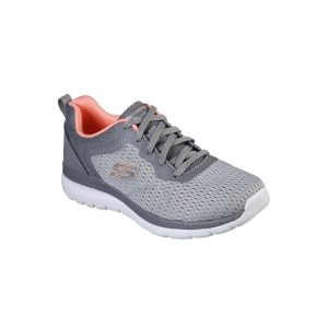 Buty SKECHERS BOUNTIFUL-QUICK PATH Szary. Szare buty trekkingowe Skechers, z materiału, bez zapięcia. Za 224,99 zł.